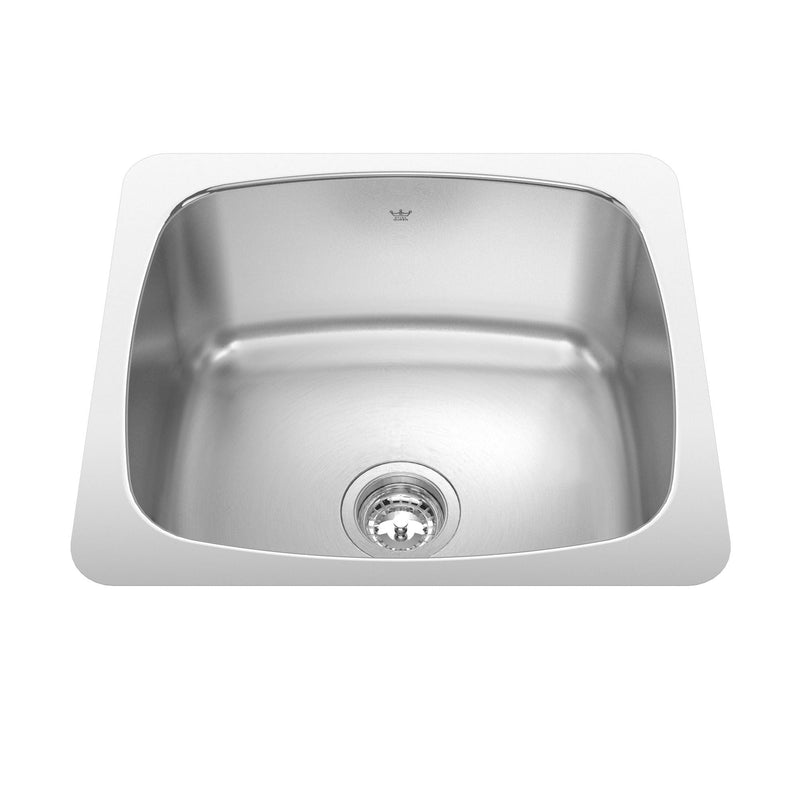Utility Single Stainless Steel Laundry Sink, 20x18-in R0264