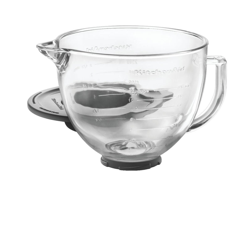 Artisan Tilt-Head Stand Mixer Bowl with Measurement Markings & Lid, 5qt P8269
