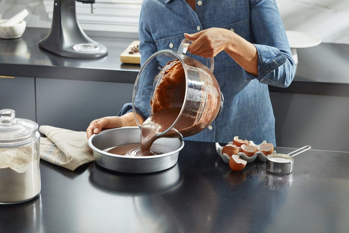 Artisan Tilt-Head Stand Mixer Bowl with Measurement Markings & Lid, 5qt