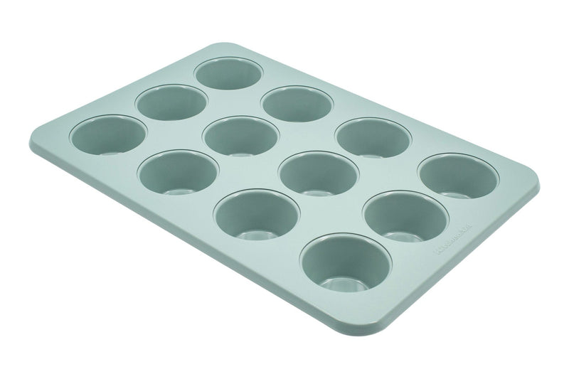 Cardamom Non-Stick Steel Muffin Pan, 12-Cup H7560