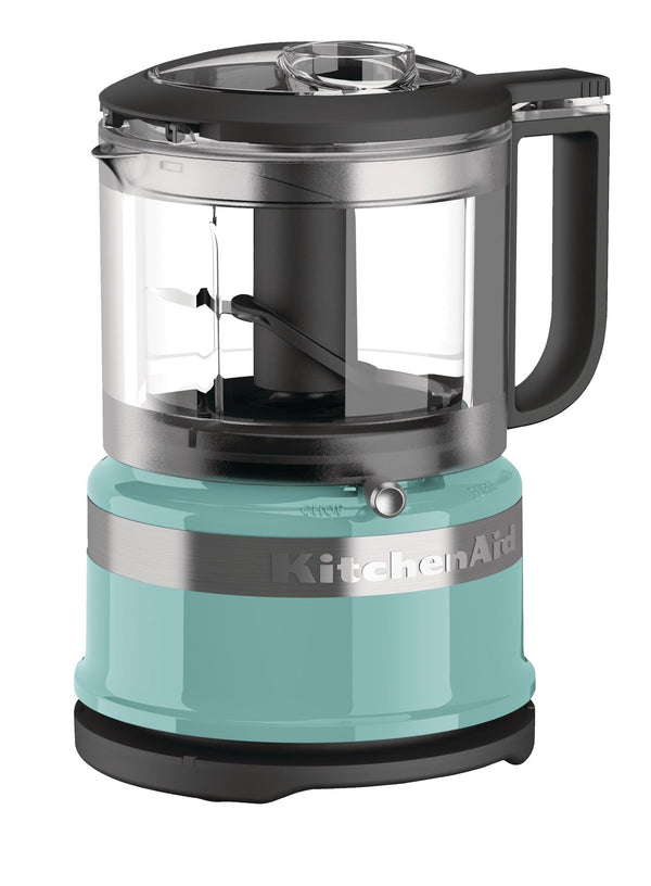 Compact 3.5 Cup Food Chopper/Mini Food Processor with Dishwasher Safe Parts, Aqua Sky R6746