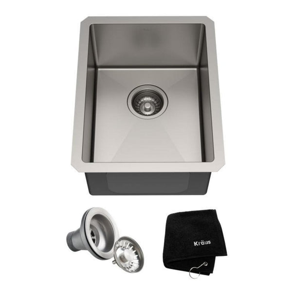 Standart PRO 16-Gauge Undermount Single Bowl Stainless Steel Kitchen Bar Sink, 14-in G8057