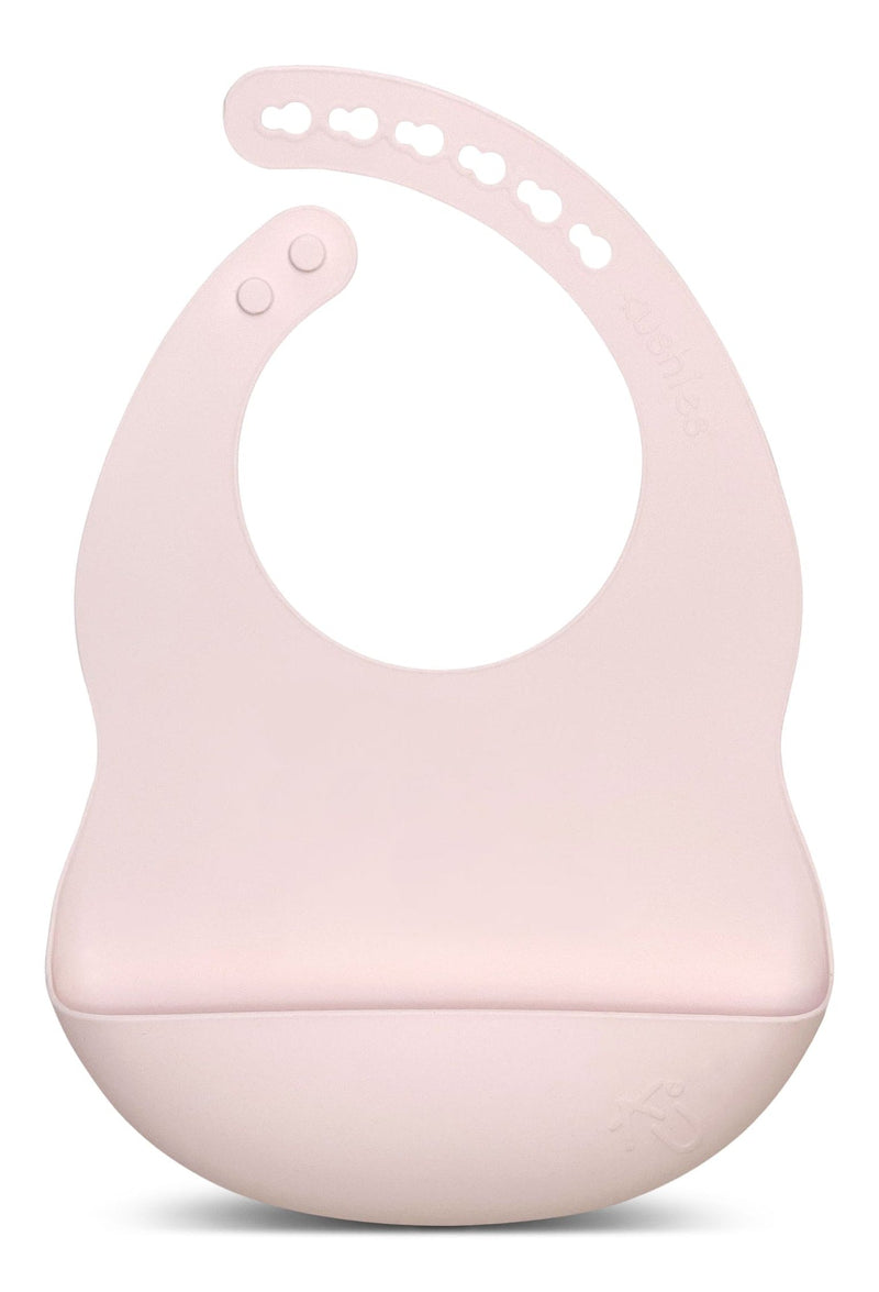 Silibib Silicone Feeding Bib, Pink E7085