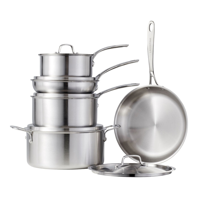 3-Ply Commercial Clad Cookware Set, 10-pc G1801