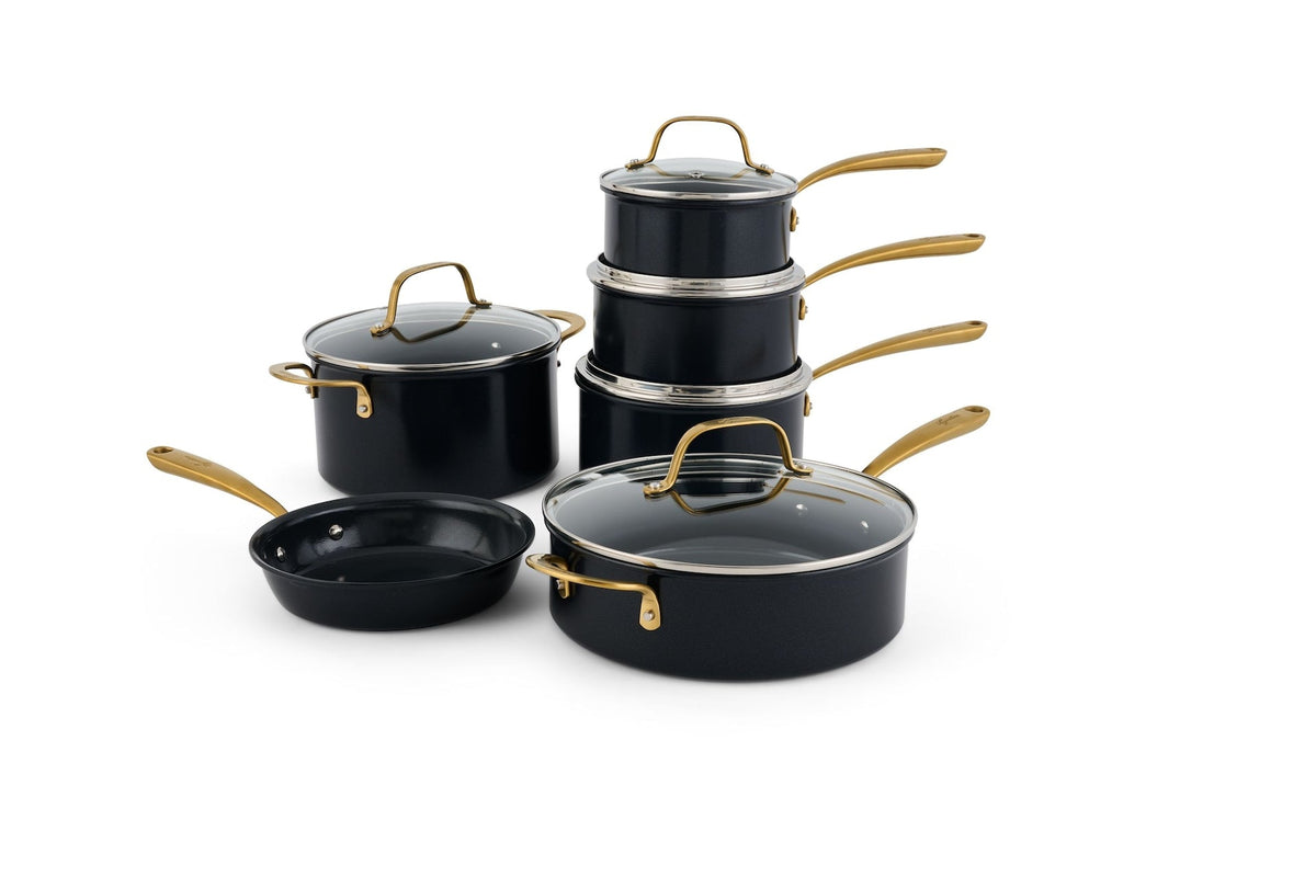 Eleganza Ceramic Pro Non-Stick Cookware Set, 11-pc