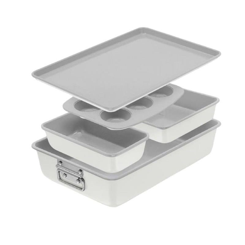 Premium Stackable Cream Non-Stick Bakeware Set, 5-pc U5414