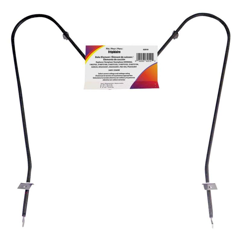 62510/2 Oven/Bake Element with Straight Spade Connector, 2360W, 30-in K1932