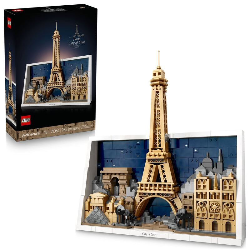Architecture Landmarks Paris – City Of Love Building Set - 21064, 958-pcs, Ages 18+ O6743