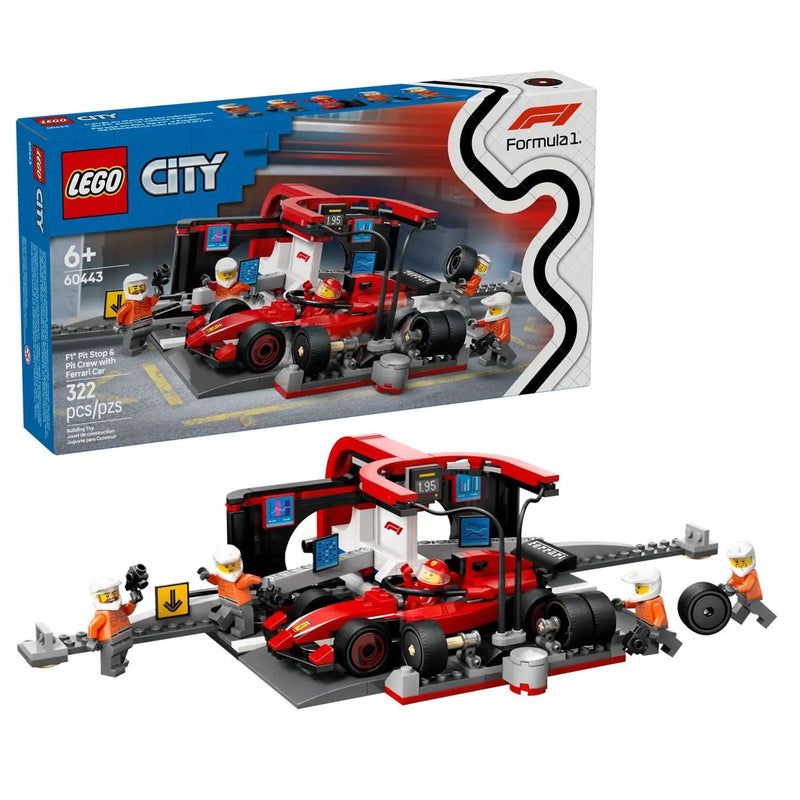 City 60443 F1 Pit Stop and Pit Crew with Car, 322-pc L4243