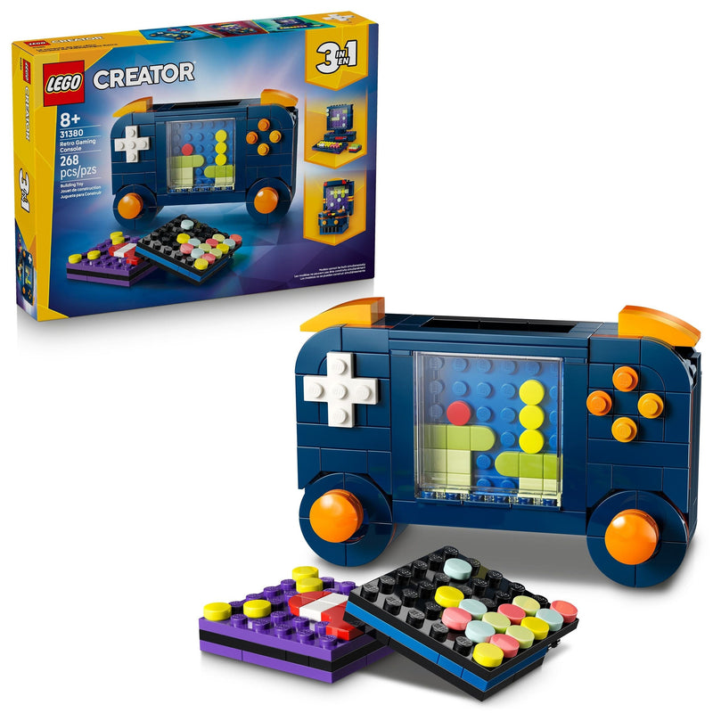 Creator 3-in-1 Retro Gaming Console Building Set - 31380, 268-pcs, Ages 8+ F0108