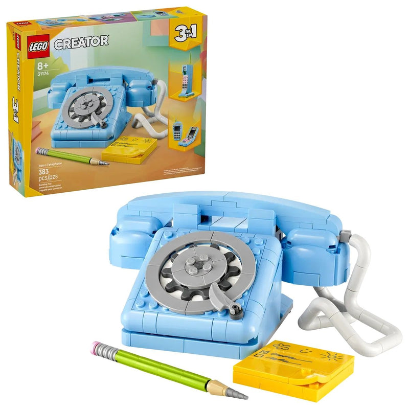 Creator 3-in-1 Retro Telephone - 31174, 383-pcs Ages 8+ I7465