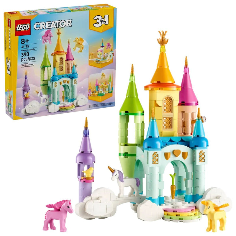 Creator 3-in-1 Unicorn Castle - 31175, 390-pcs, Ages 8+ C5112