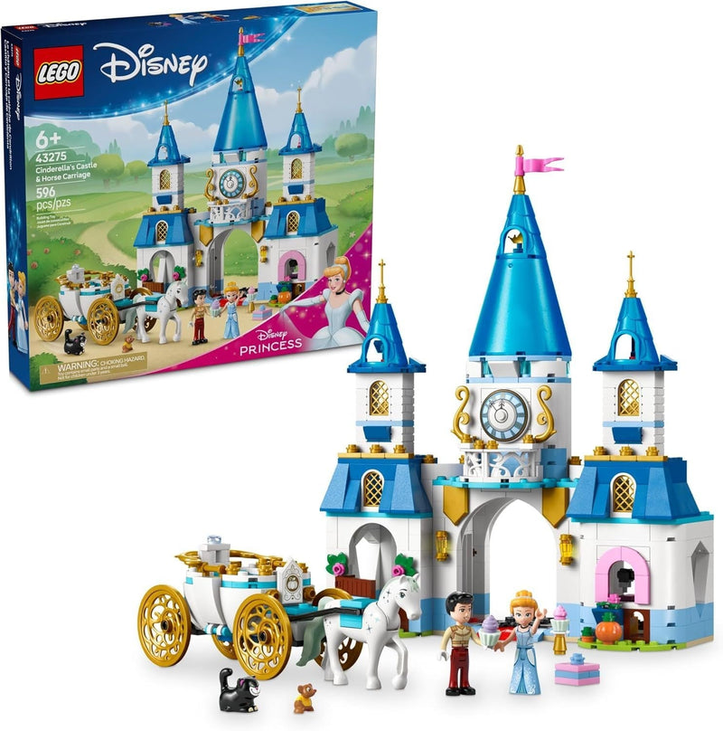 Cinderella's Castle & Horse Carriage - 43275, 596-pcs, Ages 6+ Q6925