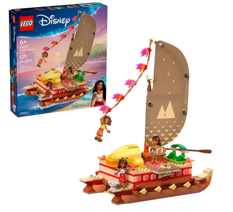 Princess Moana's Adventure Canoe - 43270, 529-pcs, Ages 6+ F9249