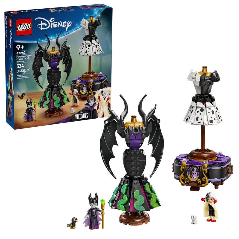 Villains Maleficent’s and Cruella De Vil’s Dresses - 43262, 524-pcs, Ages 9+ I0650