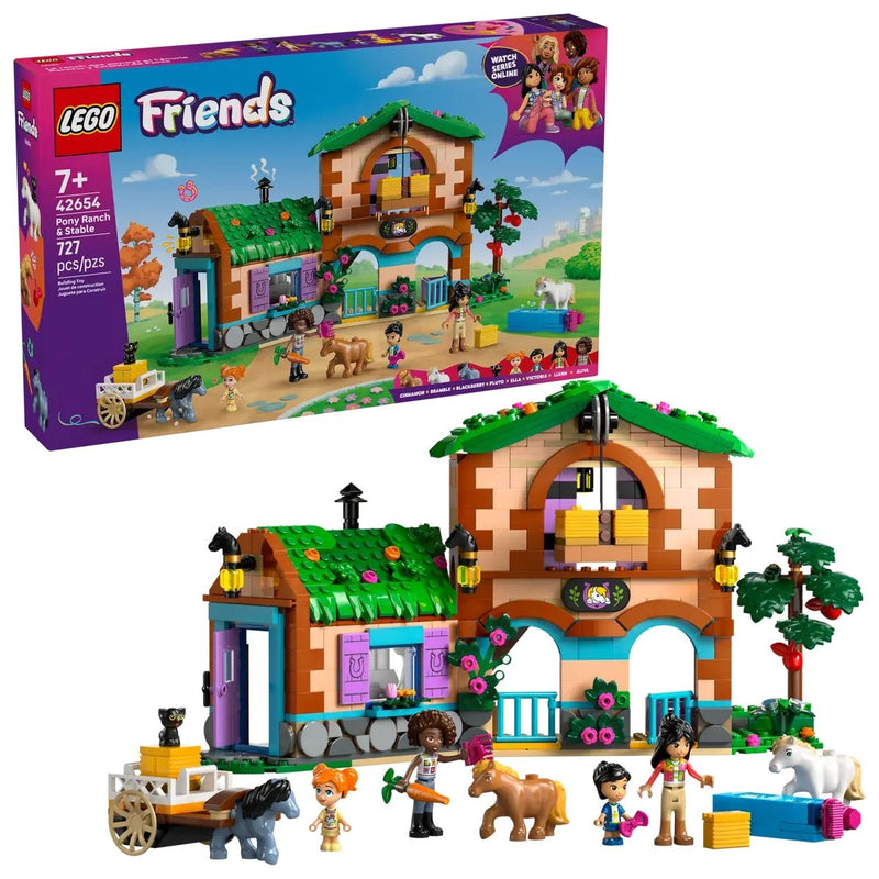 Friends 42654 Pony Ranch and Stable for Ages 7+, 727-pc T3087