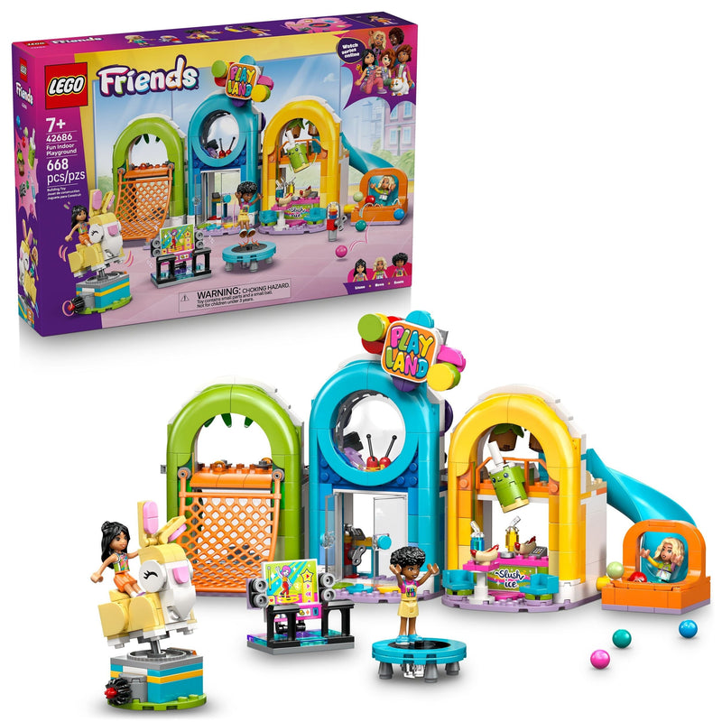 Friends Fun Indoor Playground Building Set - 42686, 668-pcs, Ages 7+ H5294