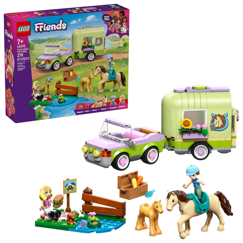 Friends Horse & Baby Foal Trailer - 42695, 279-pcs, Ages 6+ J8339