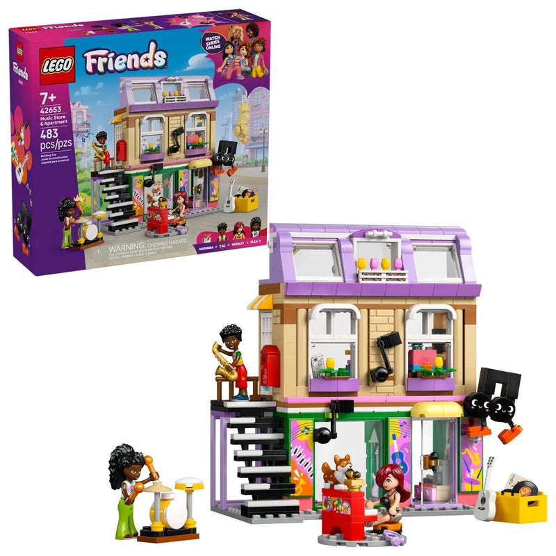 Friends Music Store & Apartment - 42653, 483-pcs, Ages 7+ A809