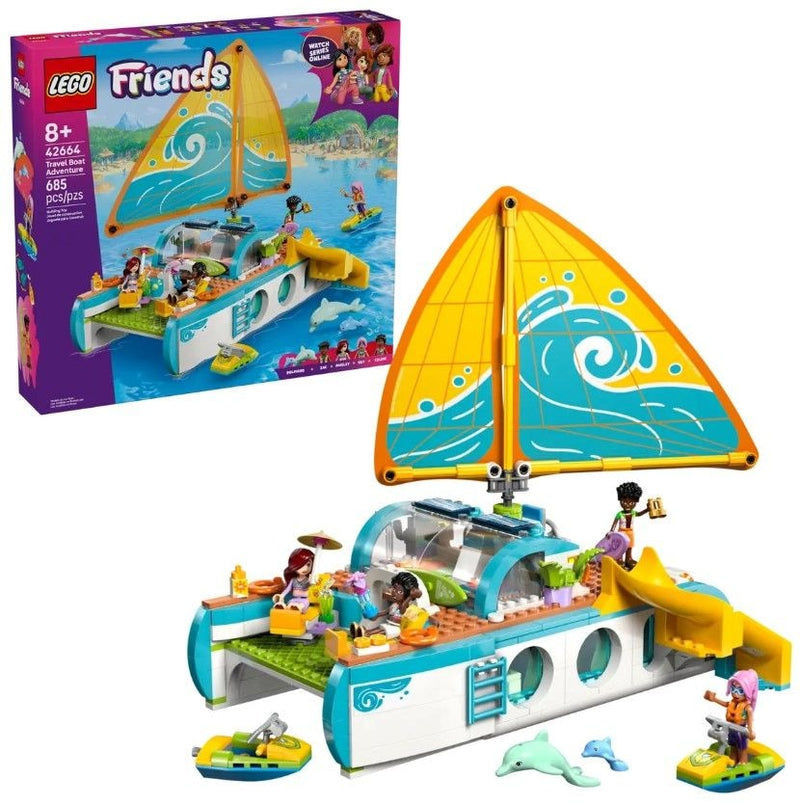 Friends Travel Boat Adventure - 42664, 685-pcs, Ages 8+ N2452