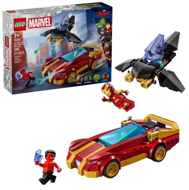 Marvel Iron Man & Black Panther vs. Red Hulk - 76310, 295-pcs, Ages 7+ S9306