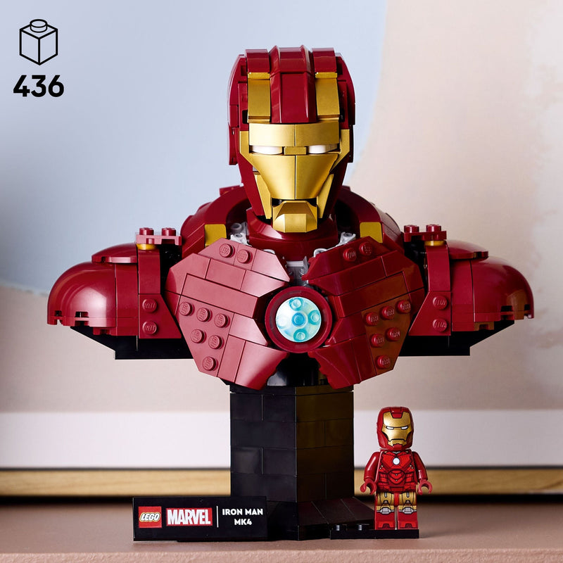 Marvel Iron Man MK4 Bust - 76327, 436-pcs, Ages 18+ E7435