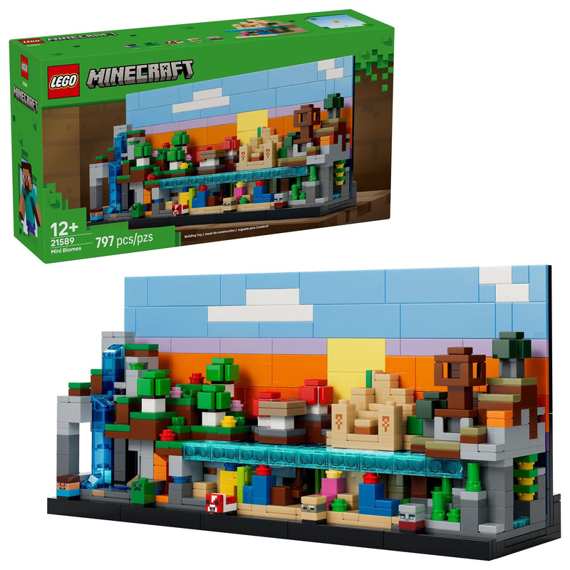 Mini Biomes Toy Building Set - 21589, 797-pcs, Ages 12+ P6462