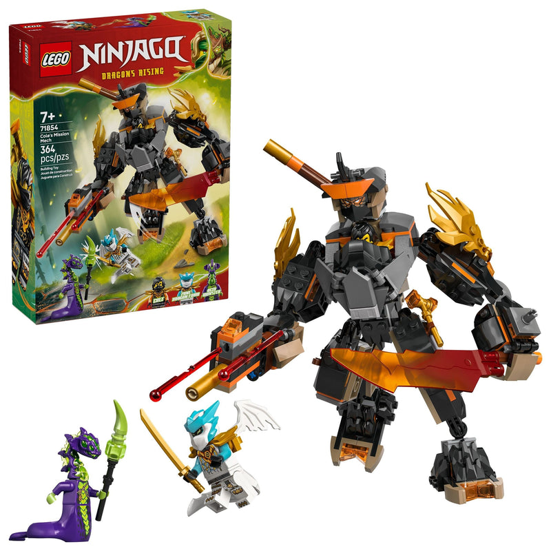 Cole’s Mission Mech & Dragon Zane - 71854, 364-pcs, Ages 7+ N5790