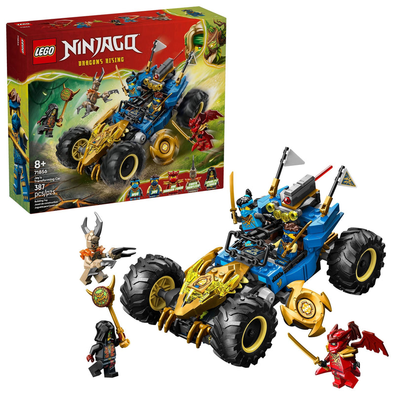 Jay’s Transforming Car Toy Building Set - 71856, 387-pcs, Ages 8+ Q5998