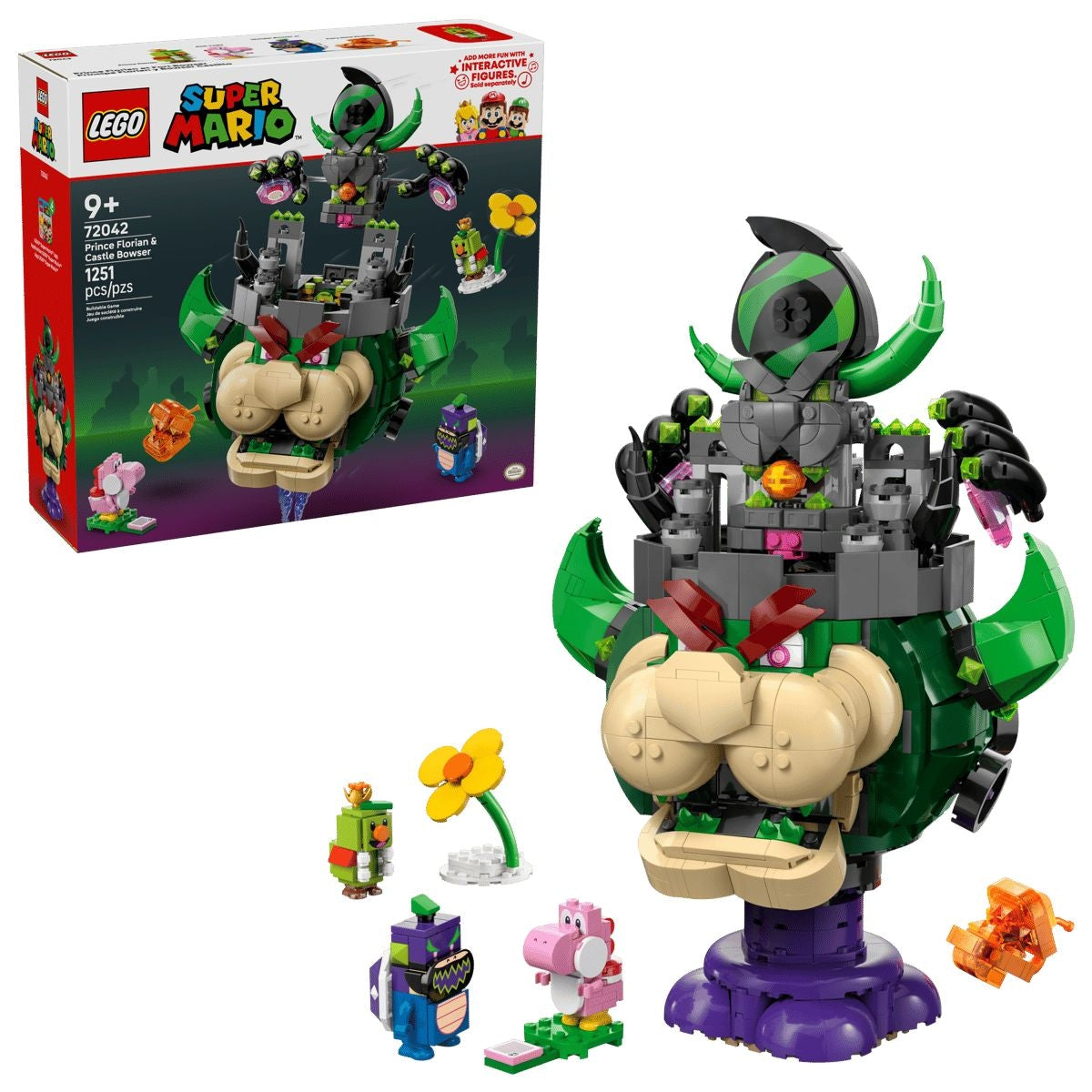 Prince Florian & Castle Bowser - 72042, 1251-pcs, Ages 9+
