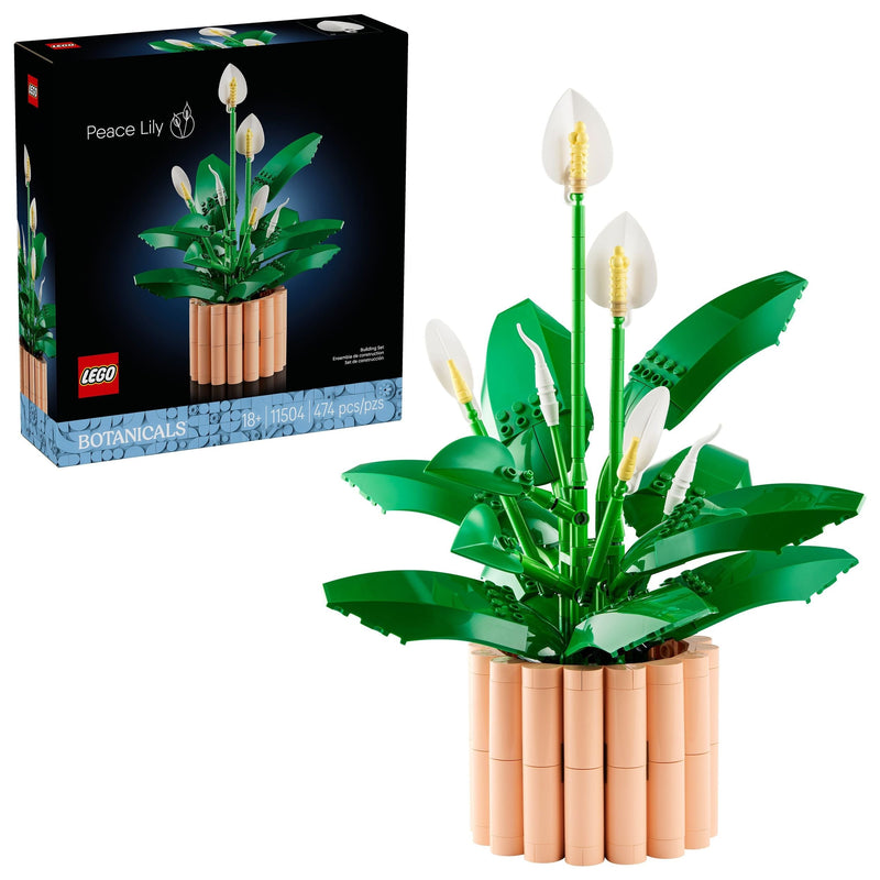 The Botanical Collection Peace Lily Flower Building Set - 11504, 474-pcs, Ages 18+ O4684