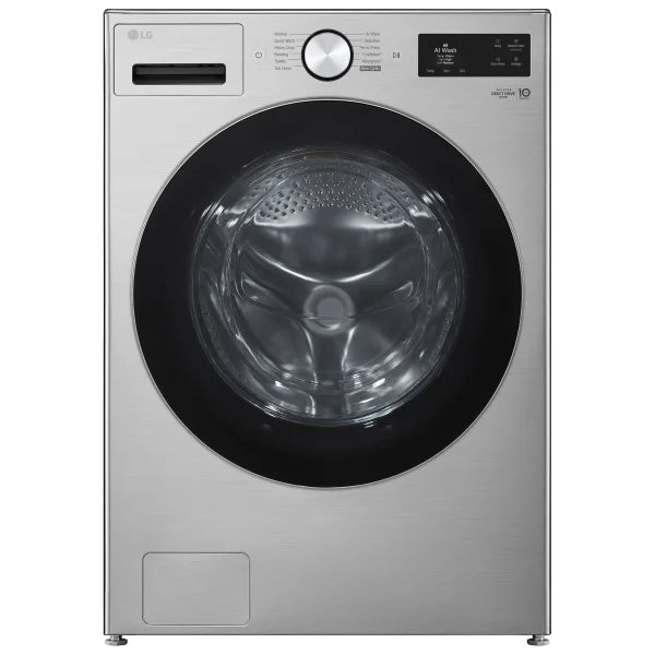 LG 27 in. 5.8 cu ft. Graphite Steel Front Load Washer with AI DD and TurboWash A4473