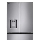 LG 36 in. 24 cu ft. Prime Silver Counter Depth MAX French Door Refrigerator with Ice and Water Dispenser