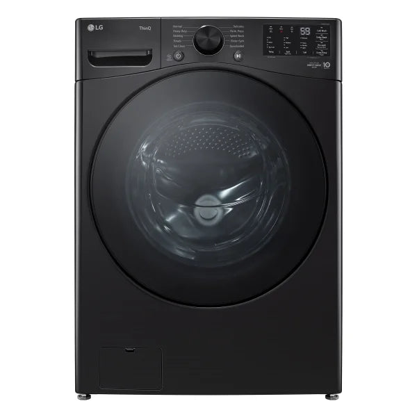 LG 5.2 cu ft. Midnight Black Smart Front Load Washer with AI Direct Drive D2906