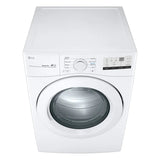 LG 7.4 cu ft. White Electric Dryer with Sensor Dry