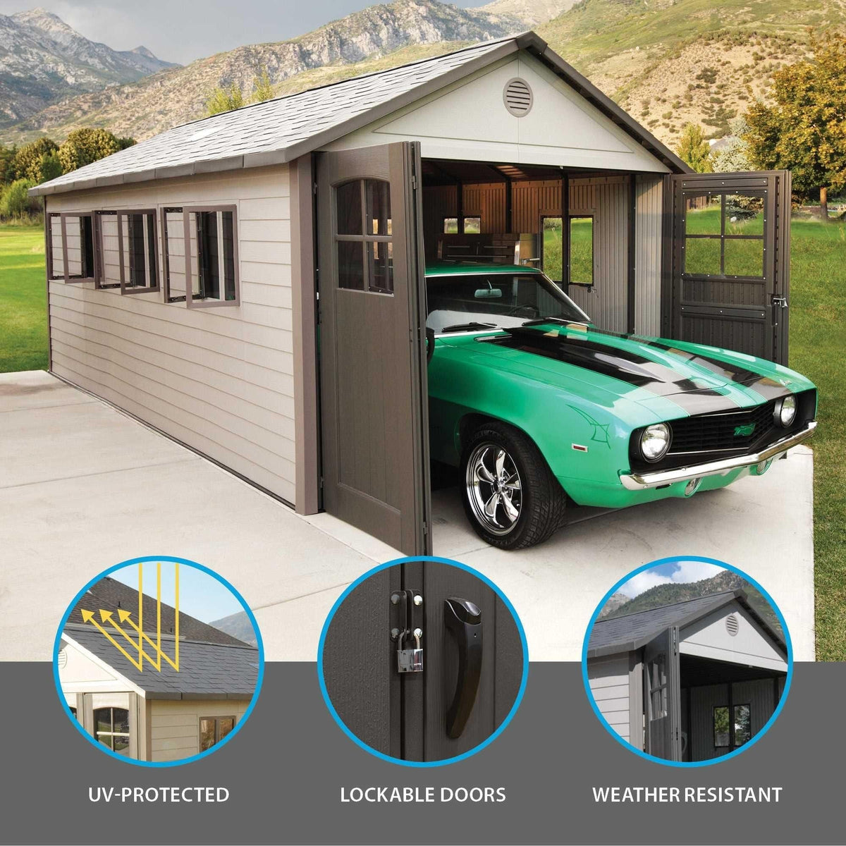 Outdoor Storage Shed, 11-ft x 21-ft
