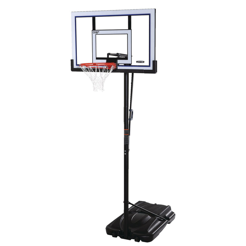 Portable Adjustable Basketball Backboard, Hoop & Net System, 52-in I6050