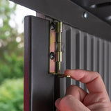 Vertical Storage Shed with Shelves
