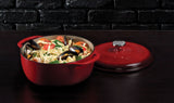 Enamel Cast Iron Dutch Oven, Red, 6-qt