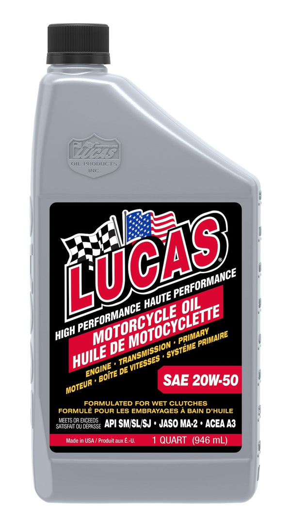 SAE 20W-50 High Performance Motorcycle Oil, 946-mL U5208