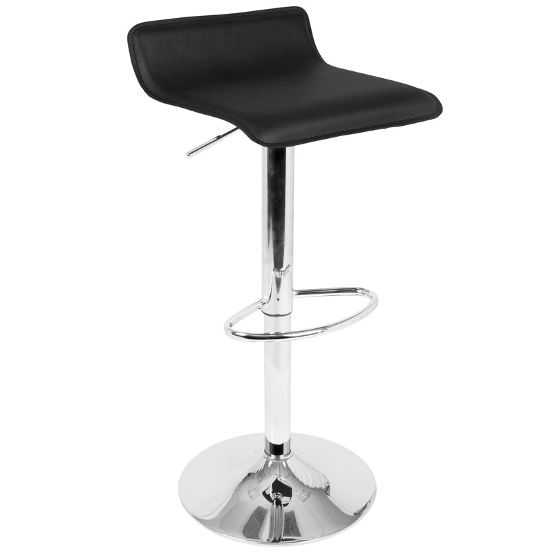 Ale PU Leather Swivel Counter/Bar Stool Adjustable Height (2-Piece Set) D0062