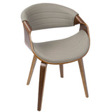 Symphony Faux Leather Dining/ Accent Chair, Grey