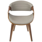 Symphony Faux Leather Dining/ Accent Chair, Grey