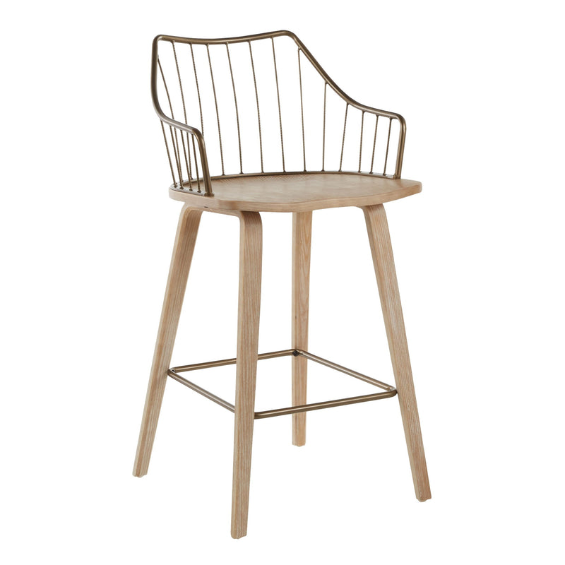 Winston Fixed-Height Counter Stool, Wood, 26-in F1560