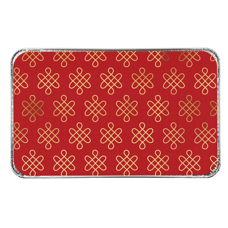 Lunar New Year Small Foil Pans and Lids, 6-pk C0635