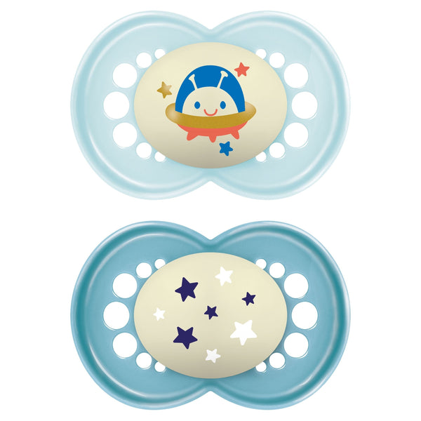 Matte Non-Deco Pacifier, 6-16 Months, Boy, 2-pk U0097