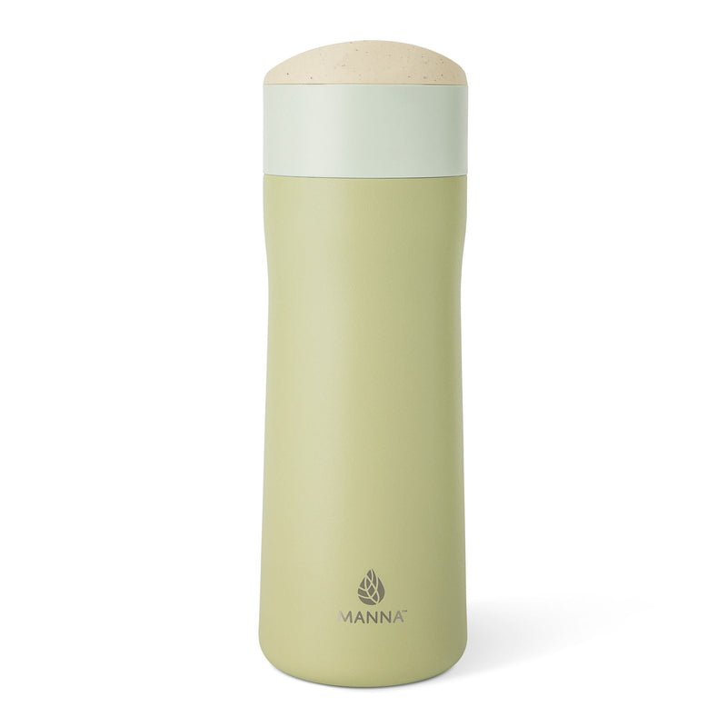 Brew Eco Stainless Steel Insulated Flow-Switch Brew Mug, 16-oz, Moss, with Sipping Spout T6116