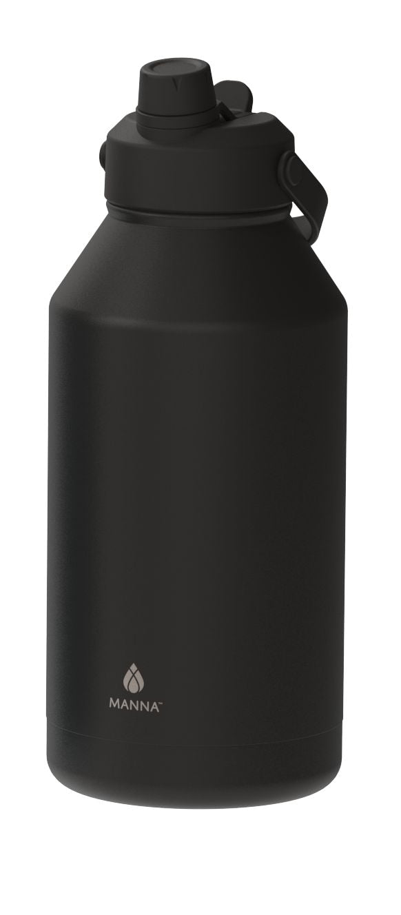 Dual Mouth Flip Lid Double Wall Stainless Steel Water Bottle, 64-oz G5753