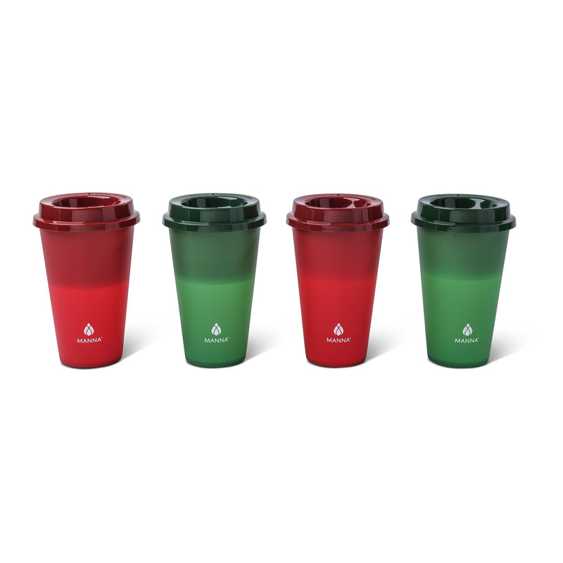 Hot Colour Changing Cups with Lids, 16-oz, 4-pk Q8221