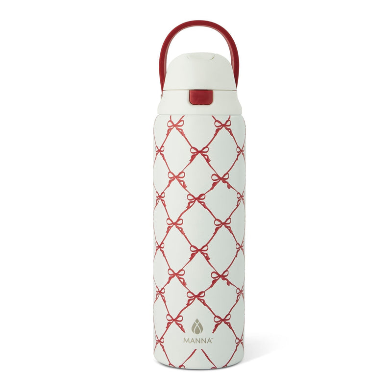 Hydra 946-mL Stainless Steel Bottle with Bows Design T2194